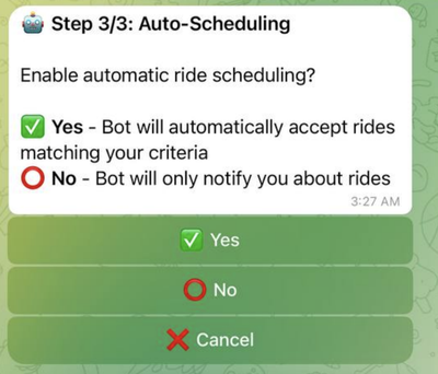 Step 3/3: Auto-Scheduling